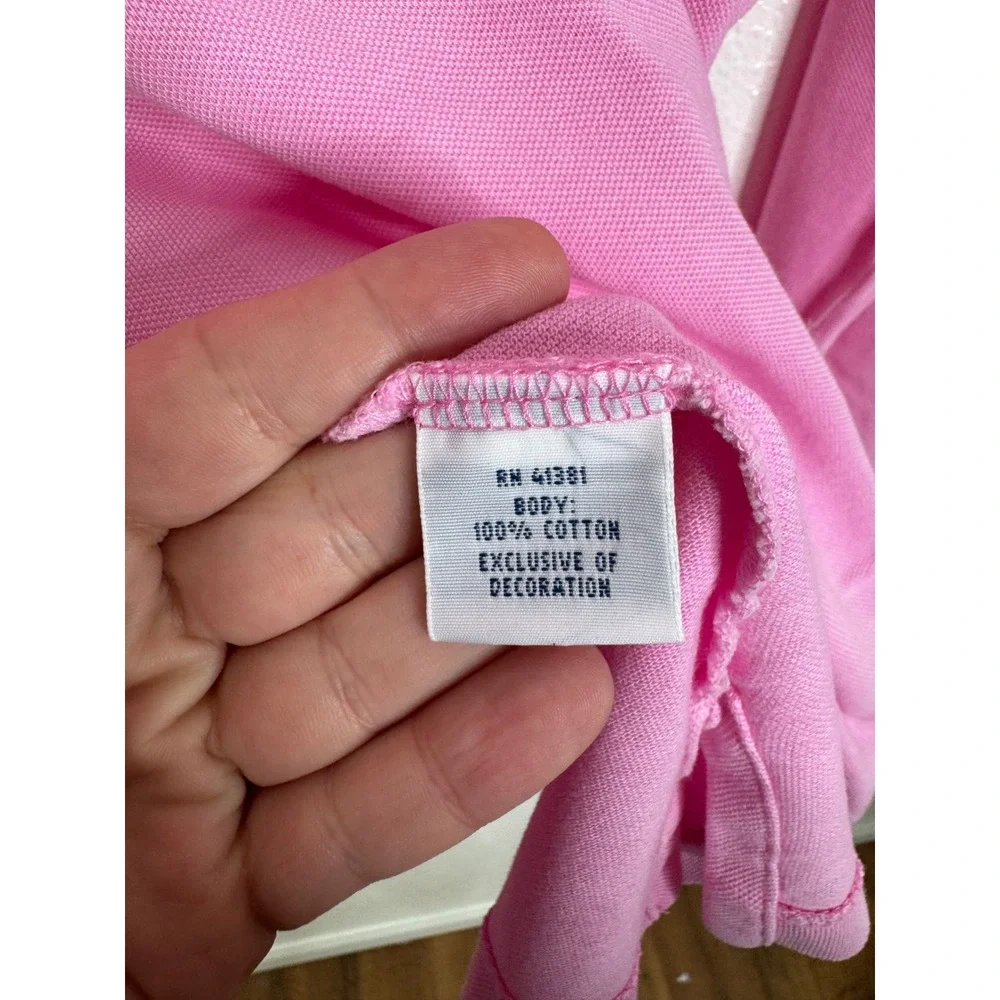 Polo Ralph Lauren Mens XL Pink Featherweight Mesh Long Sleeve Polo Shirt RN41381